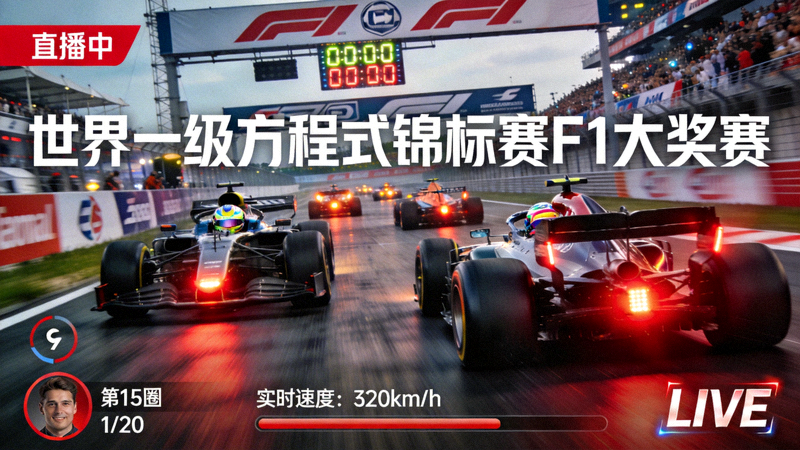 世界一级方程式锦标赛F1大奖赛直播画面